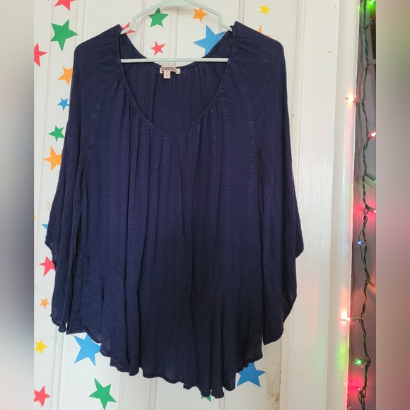 Gibson Latimer Dark Blue Blouse - Picture 1 of 1